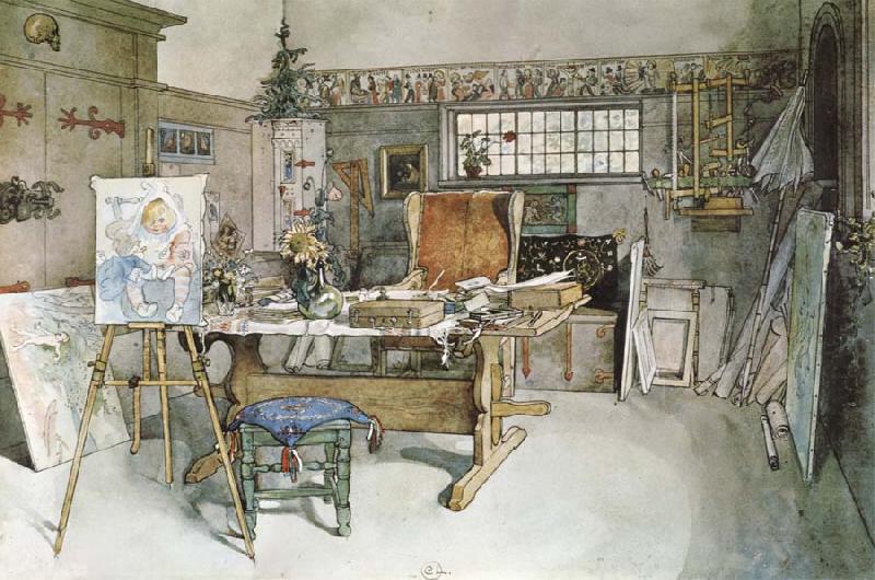 One Half of the Studio, Carl Larsson